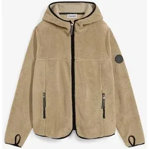 bonprix Teddy-Fleece Jacke mit Kapuzegrün 44Damen