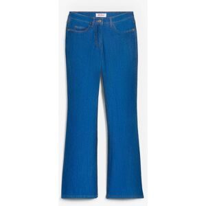 bonprix Bootcut-Jeans Mid Waist, Stretchblau 36Damen