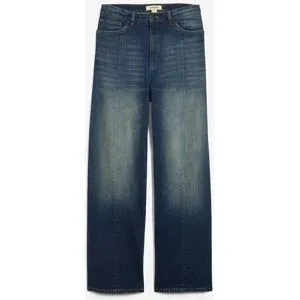 bonprix Loose Straight-Jeans High Waist, Low Stretchblau 40Damen