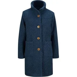 bonprix Bouclé-Mantel mit Taschenblau 36Damen