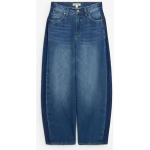 bonprix Barrel-Jeans High Waist, croppedblau 44Damen
