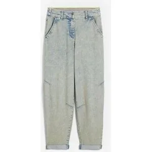 bonprix Boyfriend-Jeans weites Bein, Loose Fit, mit bequemem Gummi am hinteren Bund