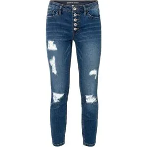 bonprix Skinny-fit-Jeans mit sichtbarer Knopfleiste