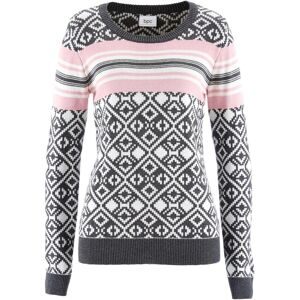 bonprix Norwegerpullover aus reiner Baumwolle, mit klassischem Norwegermuster