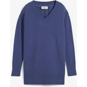 bonprix Long-Pulloverblau 36Damen
