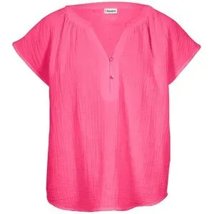 bonprix Musselin-Blusentop aus reiner Baumwollepink 36Damen