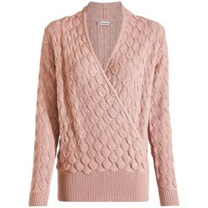 bonprix Strickpullover im tollen Ajour-Strick, Wickeloptik, bequeme Passform