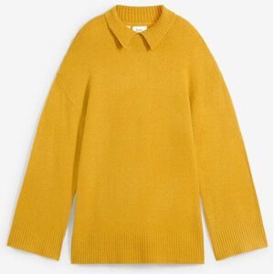 bonprix Oversize Pullover mit Turtleneck und Seitenschlitzengelb 40Damen