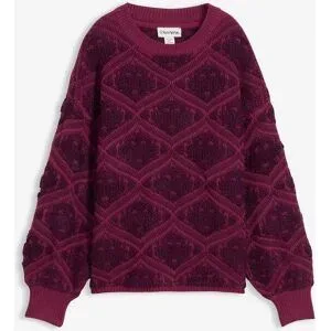 bonprix Boxy-Strickpulloverlila 48Damen