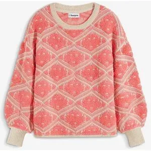 bonprix Boxy-Strickpulloverrosa 40Damen