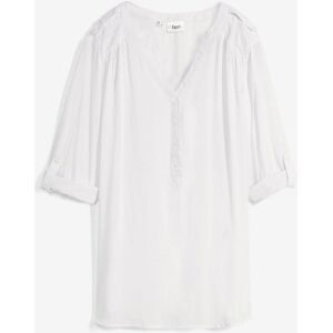 bonprix Tunikabluse aus softer Viskoseweiß 48Damen