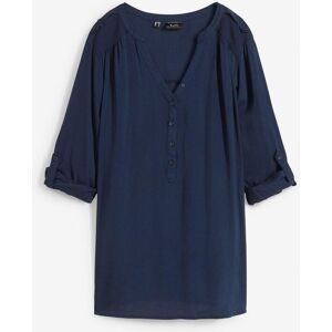 bonprix Tunikabluse aus softer Viskoseblau 52Damen