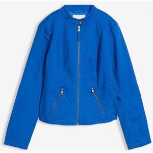 bonprix Jacke aus Baumwoll-Twill mit seitlichen Stretcheinsätzenblau 54Damen