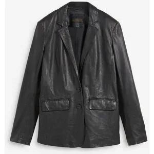 bonprix Blazer aus Lammnappaschwarz 42Damen