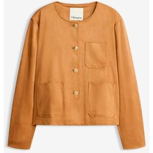 bonprix Velourslederimitat-Jackebraun 42Damen
