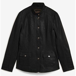 bonprix Lederjacke aus Lammnappaschwarz 48Damen