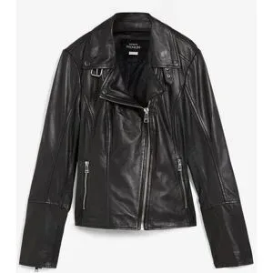 bonprix Bikerjacke aus Nappalederschwarz 52Damen