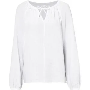 bonprix Musselin-Schlupfbluse aus reiner Baumwolleweiß 40Damen