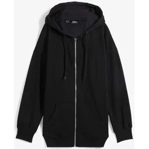 bonprix Kapuzen-Sweatjackeschwarz 44Damen
