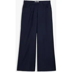 bonprix Weite 5-Pocket Hose mit Wolleblau 52Damen