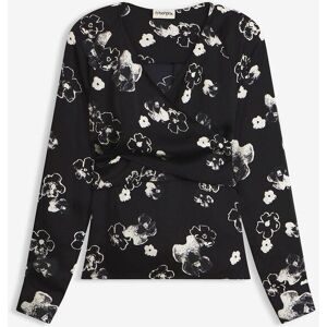 bonprix Bluse aus fließendem Satinschwarz 54Damen