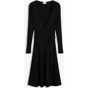 bonprix Strickkleid aus Viskose-Mixschwarz 44Damen