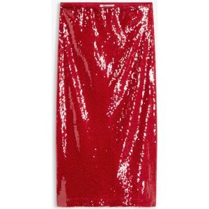 bonprix Pailletten-Midirockrot 54Damen