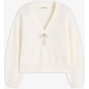 bonprix Kurze Strickjackeweiß 40Damen