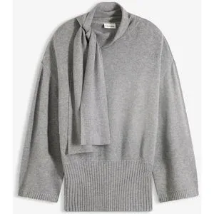 bonprix Oversize-Pullover aus softem Viskose-Mixgrau 60Damen