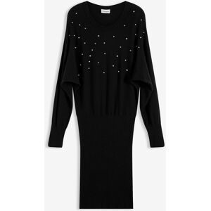 bonprix Strickkleid aus softem Viskose-Mixschwarz 40Damen