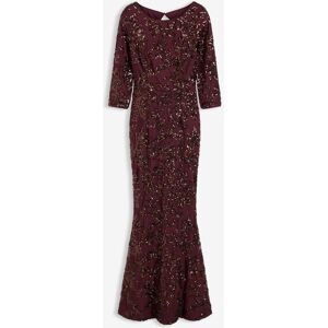 bonprix Paillettenkleid mit Rückenausschnittrot 34Damen