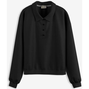 bonprix Sweatshirt aus reiner Bio-Baumwolleschwarz 52Damen