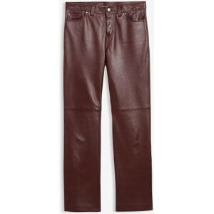 bonprix Lederhose aus Lammnappabraun 50Damen