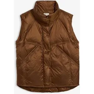 bonprix Steppweste mit recycelter Daunenbraun 40Damen