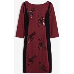 bonprix Etuikleid mit Paillettenstickereirot 44Damen