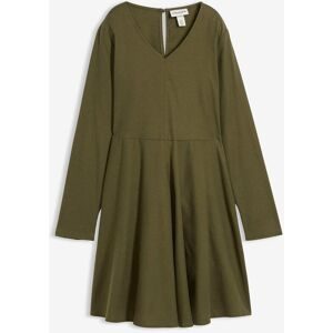 bonprix Leichtes Flanellkleid aus reiner Baumwollegrün 40Damen