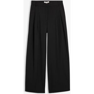 bonprix Bundfaltenhose mit Bequembund und Schlitzschwarz 38Damen