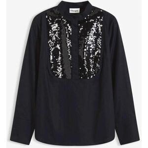 bonprix Paillettentunikaschwarz 52Damen