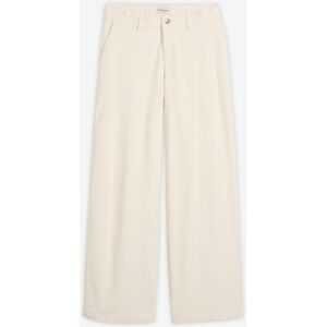 bonprix Weite Cordhose aus Baumwoll-Stretchweiß 46Damen