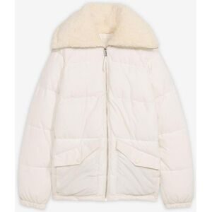 bonprix Steppjacke mit Teddykragenweiß 50Damen
