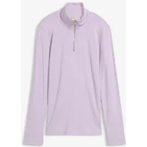 bonprix Rippshirt aus softem Viskose-Mixlila 36Damen