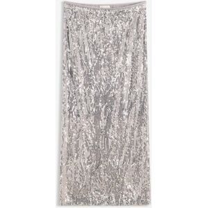 bonprix Pailletten-Midirocksilber 52Damen