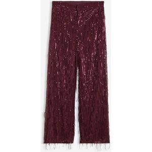 bonprix Paillettenhose  mit Fransenrot 34Damen