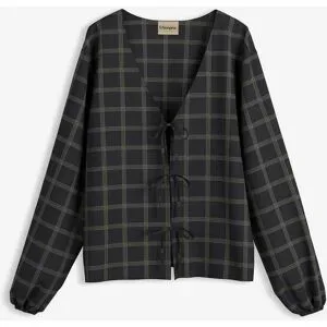 bonprix Weite Bluse aus softer Viskoseschwarz 44Damen