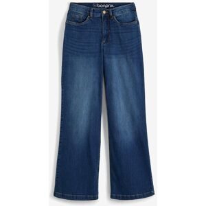 bonprix Wide Leg Jeans High Waist, Bio-Baumwolleblau 46Damen