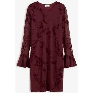 bonprix Minikleid mit Meshrot 48Damen