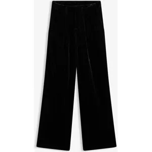 bonprix Hose aus softem Samtschwarz 46Damen