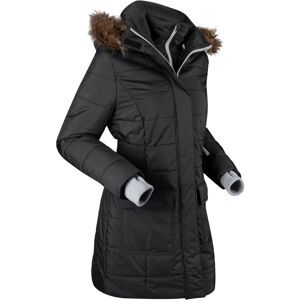 bonprix wasserabweisende Funktions-Longjacke in 2-in-1-Optik, gestepptschwarz 40Damen