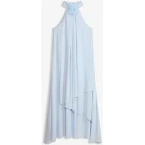 bonprix Maxikleid mit Blumen-Applikationblau 40Damen