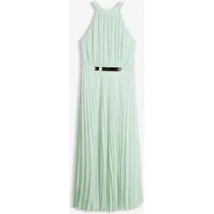 bonprix Abendkleid aus feinem Chiffon mit Plisseégrün 52Damen